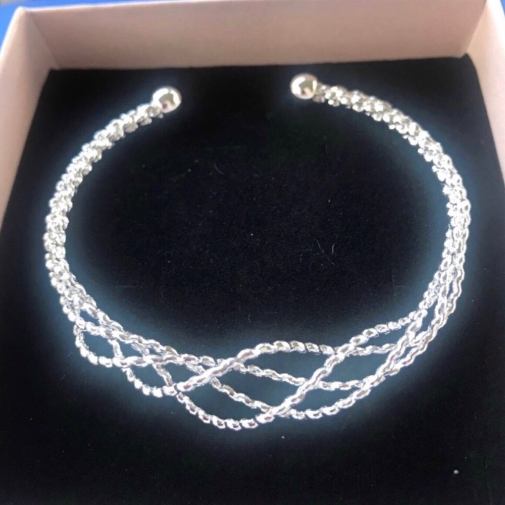Sterling Silver Twisted Cable Cuff Bracelet